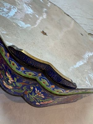 A fine Chinese Canton enamel blue-ground 'Double Happiness 囍' box and cover, Qianlong — photo 7