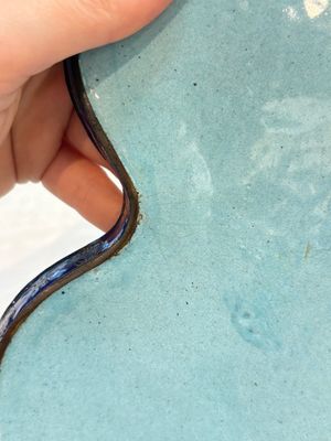 A fine Chinese Canton enamel double-gourd-shaped 'Da Ji 大吉' tray, Jiaqing — photo 7