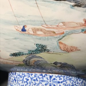 A fine Chinese Canton enamel landscape bowl, Yongzheng — photo 15