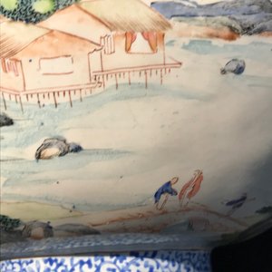 A fine Chinese Canton enamel landscape bowl, Yongzheng — photo 16