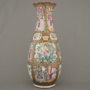 A fine Chinese Canton porcelain sleeve vase, 19th C. — 照片 6