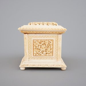A fine Chinese carved ivory casket, Canton, 19th C. — 照片 5