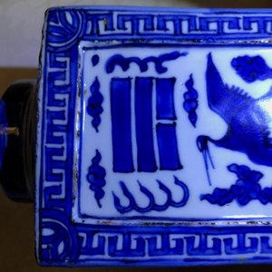 A fine Chinese cong 'cranes and trigrams' vase, Jiajing/Wanli — photo 23
