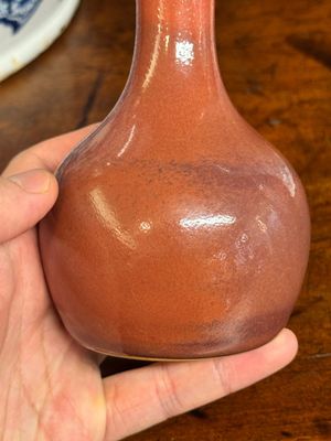 A fine Chinese copper-red-glazed vase, Yongzheng mark and of the period — 照片 12