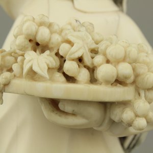 A fine Chinese Cultural Revolution carved ivory figure of a girl — photo 8