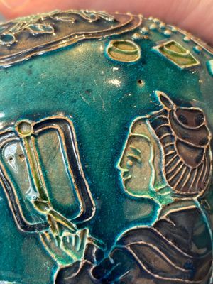 A fine Chinese Fahua 'meiping' vase with figural design, Ming — photo 14