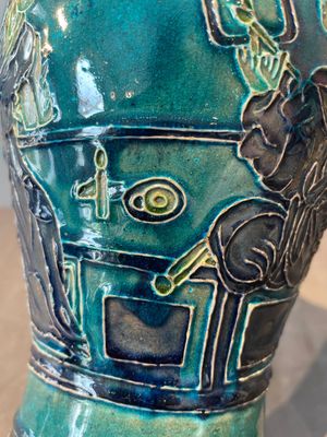 A fine Chinese Fahua 'meiping' vase with figural design, Ming — foto 12