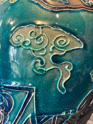 A fine Chinese Fahua 'meiping' vase with figural design, Ming — foto 15