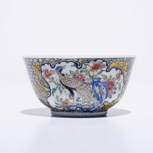 A fine Chinese famille rose and grisaille eggshell cup and saucer with a pheasant, Yongzheng — 照片 5