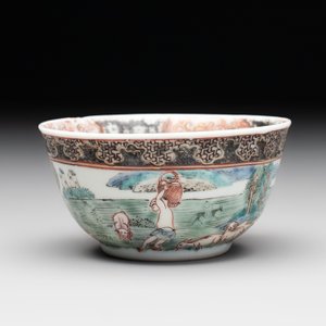 A fine Chinese famille rose 'apple pickers' cup and saucer, Yongzheng — 照片 7