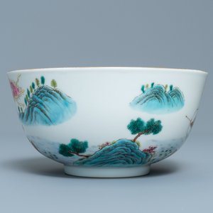 A fine Chinese famille rose bowl, Qianlong mark, 20th C. — photo 3