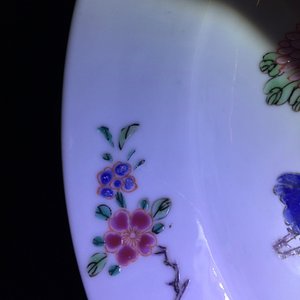 A fine Chinese famille rose butterfly plate, Yongzheng, 1723-1735 — 照片 5