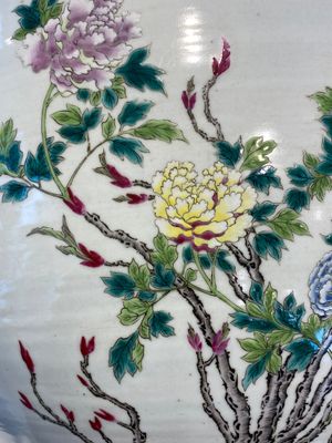 A fine Chinese famille rose 'cranes' fish bowl, 19th C. — photo 16
