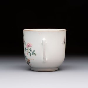 A fine Chinese famille rose cup and saucer with floral design, Daoguang mark, Republic — 照片 5