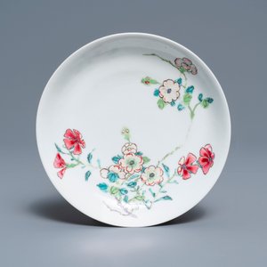 A fine Chinese famille rose cup and saucer with floral design, Yongzheng — photo 8