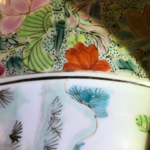 A fine Chinese famille rose dish with figures in a garden, Yongzheng — photo 20