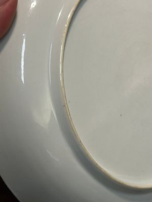 A fine Chinese famille rose eggshell porcelain 'The cowherd and the weaver girl' plate, Yongzheng — 照片 7
