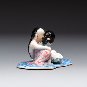 A fine Chinese famille rose 'erotic' group, 19/20th C. — photo 5