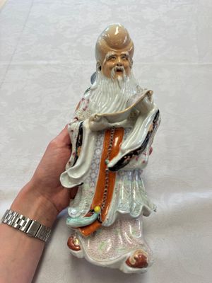 A fine Chinese famille rose figure of Shoulao, China mark, Guangxu/Republic — 照片 1