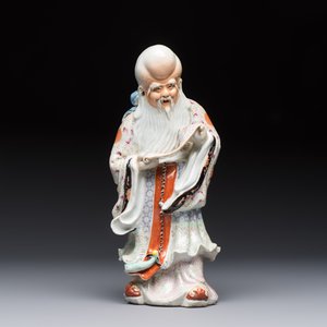 A fine Chinese famille rose figure of Shoulao, China mark, Guangxu/Republic — 照片 2