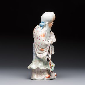 A fine Chinese famille rose figure of Shoulao, China mark, Guangxu/Republic — 照片 5
