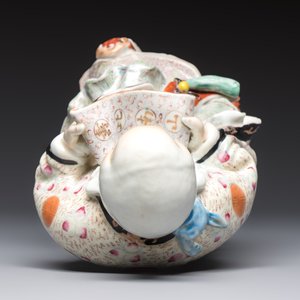 A fine Chinese famille rose figure of Shoulao, China mark, Guangxu/Republic — 照片 6