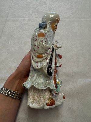 A fine Chinese famille rose figure of Shoulao — photo 2