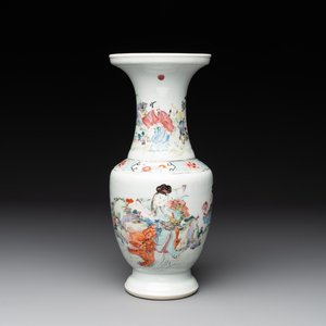 A fine Chinese famille rose 'magu' vase, Yongzheng — photo 1