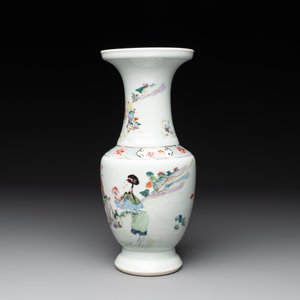 A fine Chinese famille rose 'magu' vase, Yongzheng — photo 2