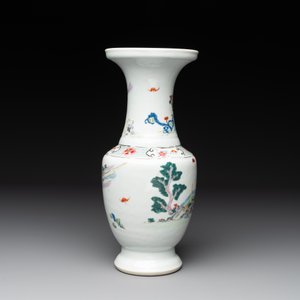 A fine Chinese famille rose 'magu' vase, Yongzheng — photo 3