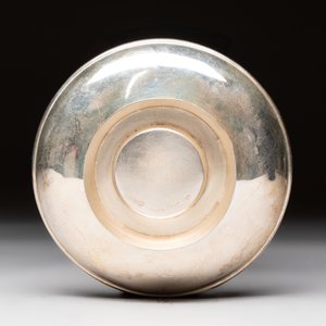 A fine Chinese famille rose 'Mountainous Landscape' cup on a silver stand, signed Zhang Zhitang 張志湯, dated 1942 — photo 9
