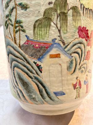 A fine Chinese famille rose 'Ode to the Red Cliff' vase, Hongwu mark, Daoguang — photo 14
