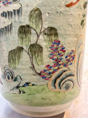 A fine Chinese famille rose 'Ode to the Red Cliff' vase, Hongwu mark, Daoguang — photo 10