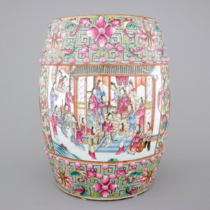 A fine Chinese famille rose porcelain garden seat, 19th C. — photo 1