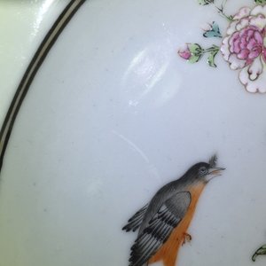 A fine Chinese famille rose porcelain plate with birds on a peony branch, Yongzheng, 1722 – 1735 — 照片 5