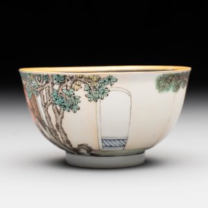 A fine Chinese famille rose 'San Niang Jiao Zi 三娘教子' cup, Yongzheng — photo 3