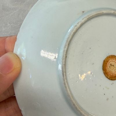 A fine Chinese famille rose 'San Niang Jiao Zi 三娘教子' tea bowl and saucer — 照片 10
