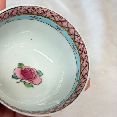 A fine Chinese famille rose 'San Niang Jiao Zi 三娘教子' tea bowl and saucer — 照片 20