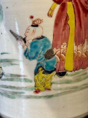 A fine Chinese famille rose 'Sanxing' vase, Yongzheng — foto 12