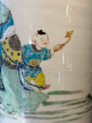 A fine Chinese famille rose 'Sanxing' vase, Yongzheng — foto 13