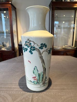 A fine Chinese famille rose 'Sanxing' vase, Yongzheng — foto 4
