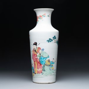 A fine Chinese famille rose 'Sanxing' vase, Yongzheng — foto 2
