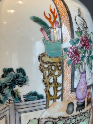 A fine Chinese famille rose 'shouxing' vase, Qianlong mark, Republic — photo 14