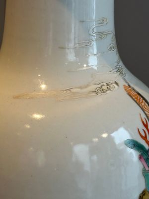 A fine Chinese famille rose 'shouxing' vase, Qianlong mark, Republic — photo 17