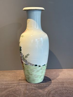 A fine Chinese famille rose 'shouxing' vase, Qianlong mark, Republic — photo 4