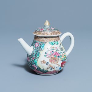 A fine Chinese famille rose teapot and cover, Yongzheng — 照片 1