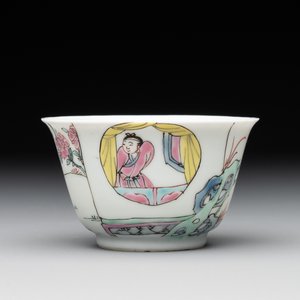 A fine Chinese famille rose 'Xi Xiang Ji' cup and saucer, Yongzheng — photo 5