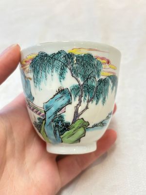 A fine Chinese famille rose 'Xi Xiang Ji' cup, Yongzheng — photo 2