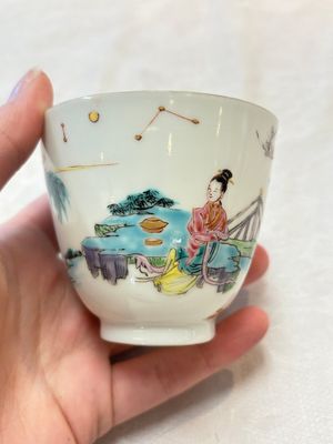 A fine Chinese famille rose 'Xi Xiang Ji' cup, Yongzheng — photo 4