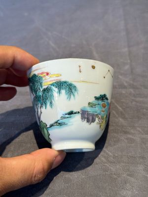 A fine Chinese famille rose 'Xi Xiang Ji' cup, Yongzheng — 照片 4